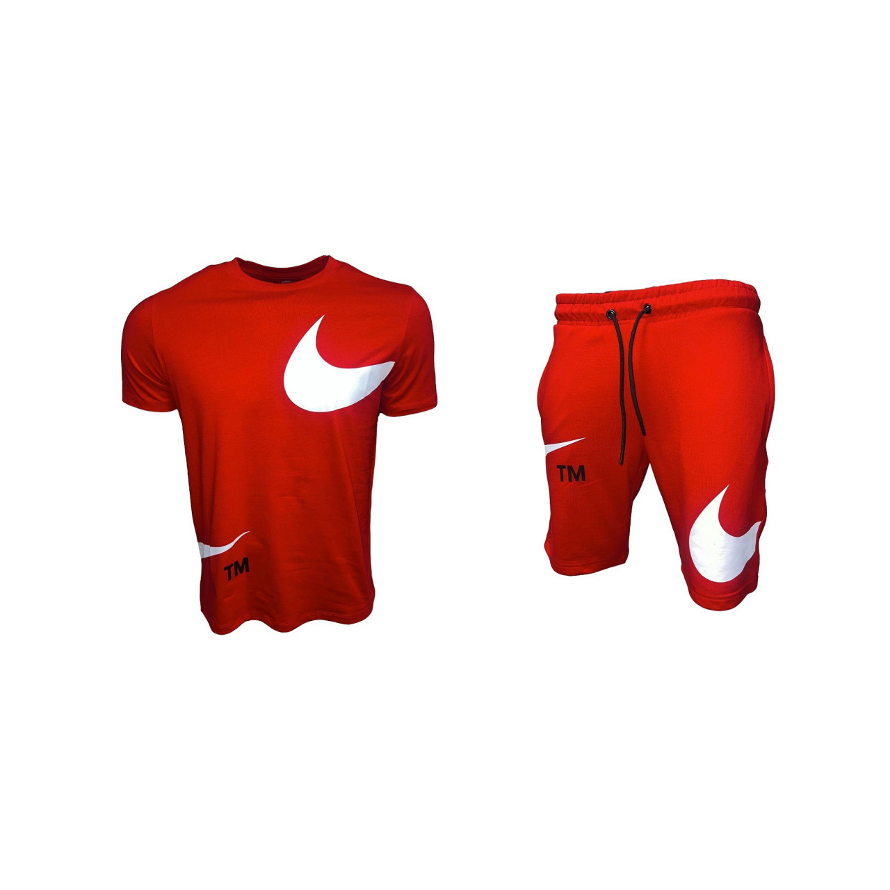 Nike Swoosh  Shorts + T-shirt Red